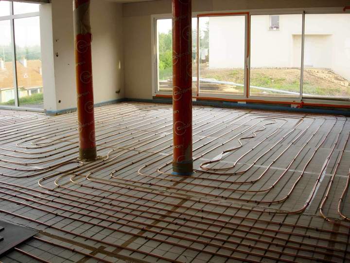 Installation chauffage au sol Épinal