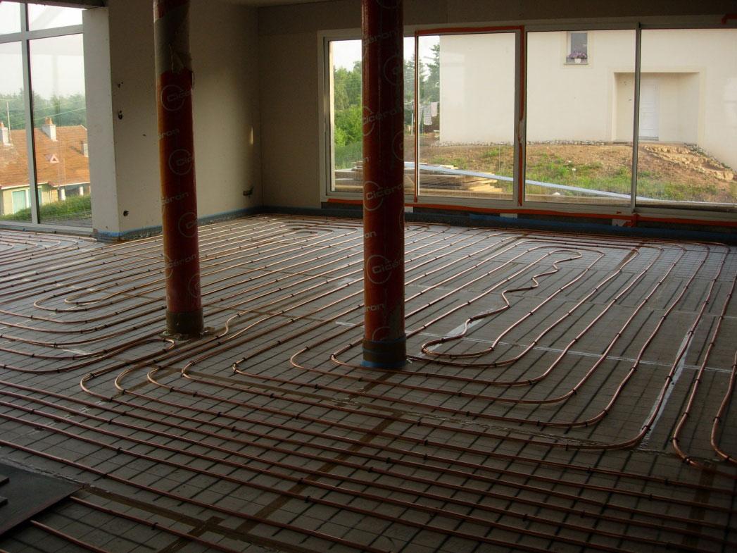 Installation chauffage au sol Épinal